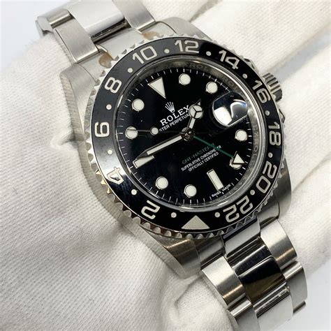 rolex gmt master ii black ceramic tachymeter|rolex gmt black bezel.